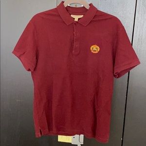 Men’s Medium Maroon Burberry Polo